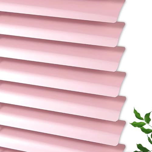 Jalousien 50cm 60cm 80cm 85cm 100cm 105cm 110cm 130cm Breit,Alu-Jalousie,25mm Horizontale Lamellen,Verdunkelungs Venezianische Jalousette Für Fenster,Leicht Anzubringender,Pink-100x130cm/39.5x51in