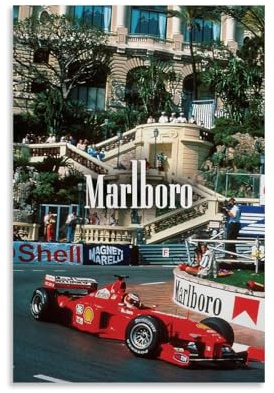 KUAILI F1 Poster Schlafzimmer Wandkunst Dekoration Leinwand 12x18 Zoll (30x45cm) ungerahmter Stil