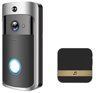 SMTYXS 720P HD Smart Home Wireless WIFI Doorbell Camera Security Video Intercom IR Night Vision AC Battery Operated Home Doorbell(3)