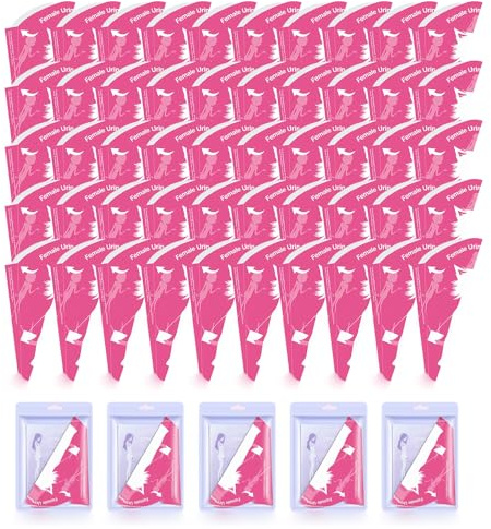 50 Stück Urinella für Frauen Einweg, Pinkelhilfe für Frauen Einweg | Faltbar, Camping & Reise, Im Stehen Pinkeln, Papier