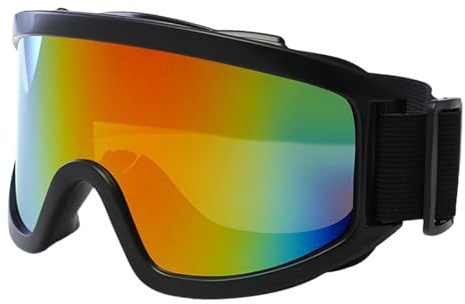 Lunettes de ski – Lunettes de sport professionnelles | Lunettes de de sport | Avec technologie anti-buée à double lentille | Lunettes de ski pour homme et femme | Lunettes de sports d'hiver