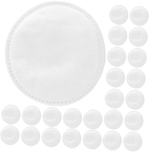 Toyvian 100 Stück Runde Make Up Pads aus Fusselfreiem Vliesstoff Weiße Einweg Gesichtspads für Sanfte Gesichtsreinigung und Tägliche Anwendung zum Reisen