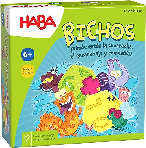 HABA 304111 - Bichos, Juego Infantil de Mesa de Memoria y cálculo. Más 6 años