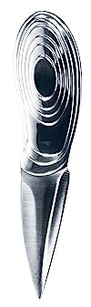 Point-Virgule Austern Messer Profi mit Griff aus Edelstahl, Auster Öffner für die Küche, Oyster Knife, Grau
