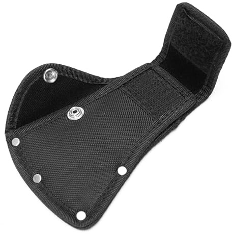 Axe Blade Cover Sheath Head Holster, Hatchet Protector, Double Snap, Protetive Case for Outdoor Hiking 15.5x11cm