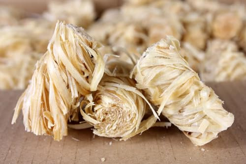 Forest Lighter - und Kaminanzünder 500 STK. - Anzündwolle zum schnellen Feuermachen - Anzünder Holzwolle für Feuerschale, Pizzaofen, Kamin & BBQ