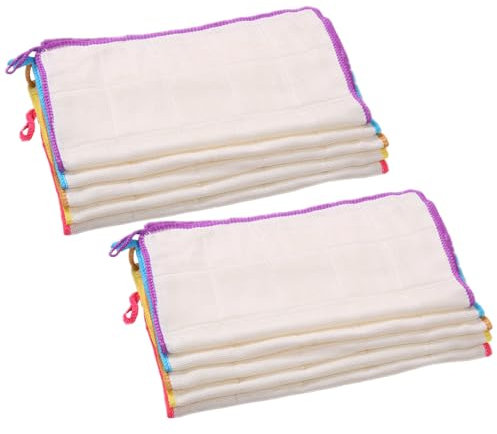 FFDHWU 10 Pieces Dishwashing Rags, Kitchen Dishcloths, Cleaning Kitchen Cloths, Cotton Dishcloths, Microfiber Cloths, Kitchen Rags For Tableware
