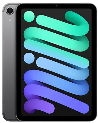 Apple iPad mini (A17 Pro): Apple Intelligence, 8.3-inch Liquid Retina Display, 128GB, Wi-Fi 6E + 5G Cellular, 12MP Front/12MP Back Camera, Touch ID, All-Day Battery Life — Space Gray