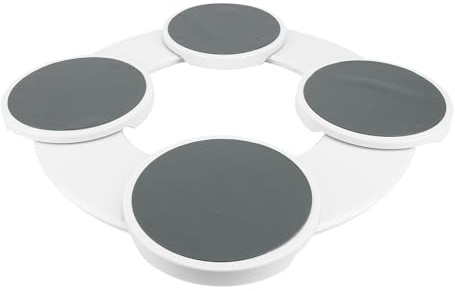 Plateau Tournant de Table à Manger, Plateau Tournant à Rotation à 360 Degrés, Plateau de Service Alimentaire, Assiette de Service Ronde Rotative, Plateau Tournant Extensible