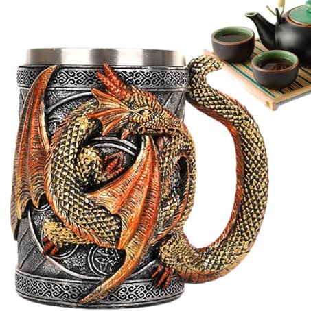 Dragon Coffee Mug Gothic Beer Stein Tankard Mug Drinking Cup