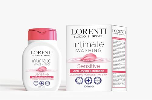 LORENTI TOKYO & SEOUL Intimate Washing Sensitiv 300ml Damen | Intimwaschlotion | Sanftes Waschgel für Intimpflege und unerwünschten Gerüchen – Schützt vor Austrocknung und Reizung |