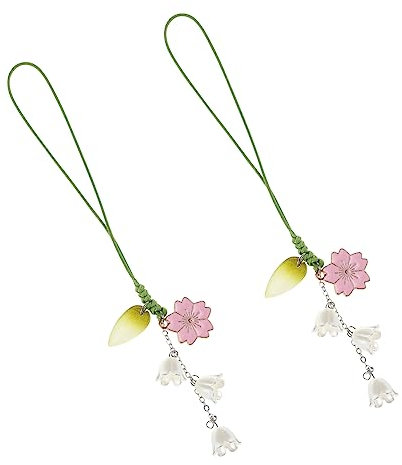 LIFKOME 2stücke Handytasche Mit Blumen-schlüsselanhänger Und Dekorativem Handy-lanyard Für Für Schule Büro Und Vielseitiges Zubehör Für Smartphones Und Schlüssel