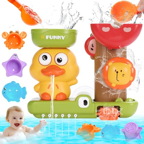 Venditer Badewannenspielzeug ab 1 2 3 4 Jahr, Badespielzeug Baby ab 1 Jahr, Badewannen Spielzeug Kinder, Wasserspielzeug Baby Spielzeug Geschenk für Jungen Mädchen