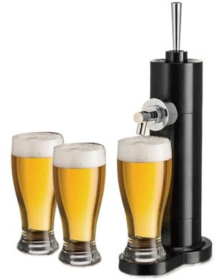 XFDZQQG Dispensador de Cerveza en Lata, Dispensador ultrasónico de Cerveza espumante, para Bares, hoteles, restaurantes, Regalos para Hombres,Negro