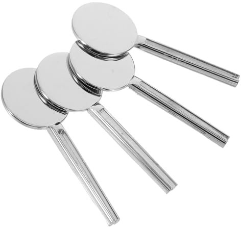 BELLIFFY Presse-tubes De Dentifrice En Acier Inoxydable, 4 Pièces, Pour La Maison Et L'hôtel, Rouleau Manuel Pour Une Distribution Efficace