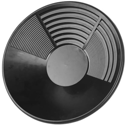 Gold Pan, set di attrezzi per l'estrazione mineraria, design ergonomico, costruzione robusta, attrezzatura per la panoramica dorata per turbolenze, scavare, letti dei fiumi, rocce, sentieri di