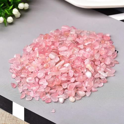 VIXDA 100 g de Gravier de Cristal Naturel, spécimen de Quartz Rose, améthyste, décoration d'intérieur colorée pour Aquarium, Pierre d'énergie de guérison