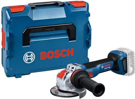 Bosch Professional 18V System Akku-Winkelschleifer mit X-LOCK GWX 18V-11 S (inkl. Vibration Control Zusatzhandgriff, Schutzhaube, L-BOXX 136)