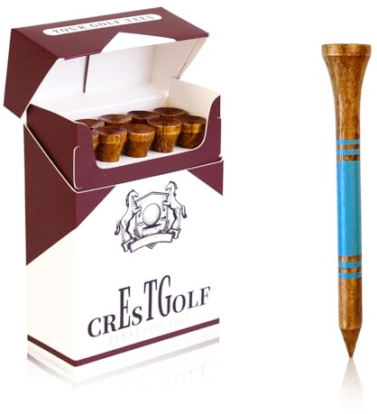 Kofull Funny Golf Tees aus Holz,70 mm, 10er Pack, Lustige Golf Tees Geschenke für Golfer Golf Gifts