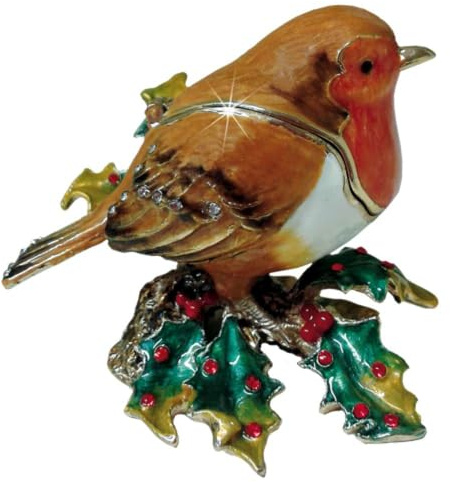 Arora 6031 Craycombe Creations Schmuckkästchen, Rotkehlchen, Mehrfarbig, Einheitsgröße