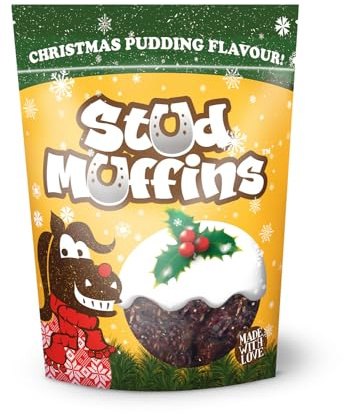 Stud Muffins LIK0725 Lot de 15 Muffins saveur Pudding de Noël