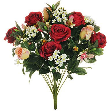 Zelda Bomboniere Busch X21 Rosa Orchidea Boccioli Tondo Decorazione Matrimonio Nozze