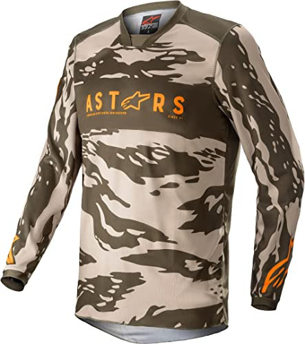 Alpinestars Racer Tactical Jersey Military Sand Camo Tangerine