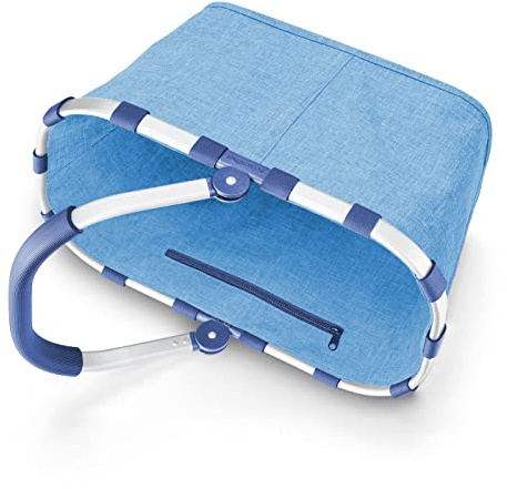 reisenthel carrybag twist azure– Stabiler Einkaufskorb mit viel Stauraum und praktischer Innentasche – Elegantes und wasserabweisendes Design