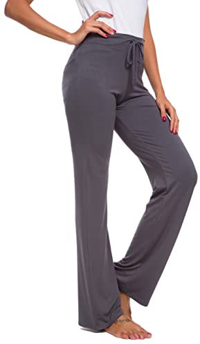 Women's Yoga Jogginghose Damen legere Yoga-Hose mit Kordelzug für Running Workout Modal Trousers Weites Bein Active Leisure Jogging Bottoms