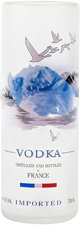 GoGiftid Upcycled Tumblers - 500ml Eco-Friendly Glasses Created Using Grey Goose Vodka Bottle | Handmade Barware Glasses for Cocktails Mixers & Juice | Sustainable Gift for Vodka Lovers (Pack of 1)