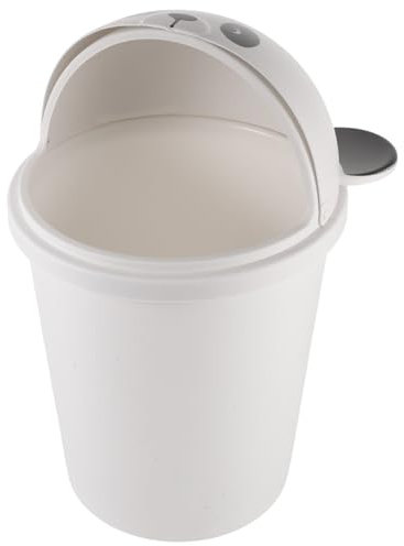STOBAZA Papelera De Basura Con Tapa Panda De Dibujos Animados 10l Plástico Resistente Hogar Cocina Baño Exterior Multifuncional Cubo Basura Kawaii Con Tapa