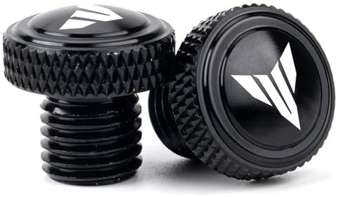 ZESIDIMO M10 x 1,25 Orificio espejo tapas tornillos tornillos accesorios motocicleta CNC para Yamaha MT 07 09 10 MT07 MT09 SP MT10 FZ09 FZ07 (negro)