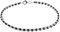 QUADRI – Elegantes Armkette Damen Silber 925 mit schwarzen Zirkonen für Damen und Herren – Damen Armband Silber 925 Breite 2.6 mm – Länge 20 Cm – Zertifiziertes Made in Italy