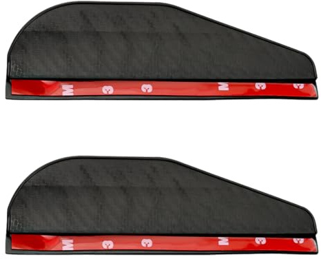 Lotsdonxia 2-Pack Rearview Mirror Rain Covers – Universal Carbon Fibre-Style Wing Mirror Shields with Smoke Guard for Cars, SUVs, and Trucks