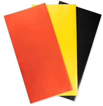 Turbolineclean Panno Brillo, il Panno Magico in Microfibra e Gomma per Pulizia Vetri e Superfici, Set da 3 Pezzi, Rosso, Giallo, Nero