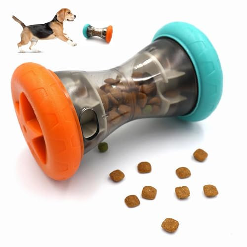 NUUOTP Hundespielzeug Intelligenz Interaktives Hundespielzeug Rollender Leckerli Spender Slow Feeder Puzzle Ball Hundespielzeugs zur Futterausgabe Snackball für Kleine und Mittlere Hunde