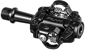 Funn Tactic automatiska pedaler - kompatibla med SPD-kilar, XC-tävlingspedaler för mountainbike (svart)