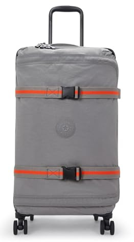 Kipling Spontaneous M Mittelgroßes Rollgepäck, hochkant, Inviting Grey (Grau)