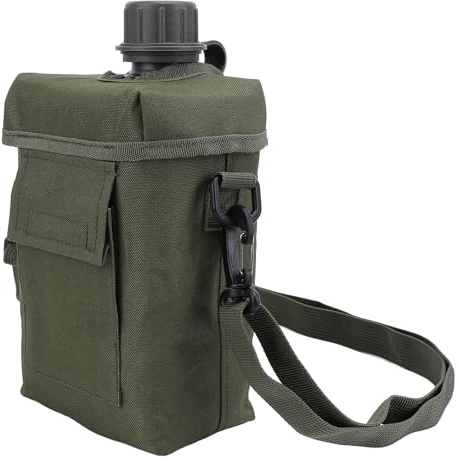 POENVFPO 2L Water Bottle Bag, Large Capacity Leakproof PVC Water Jug with Waist Carrying Bag, for Outdoor Sports Travel (Green)
