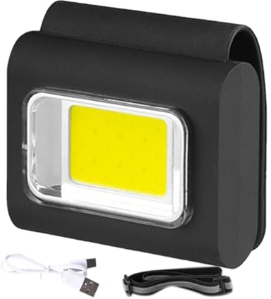 Cabeza Torch Recargable - Featlamp De Frente | Luz De Clip De Sombrero Magnético | 1.89x1.5 Pulgadas | Lámpara De Frente Portátil Impermeable Múltiple Para Aventuras Al Aire Libre, Conducción Nocturna