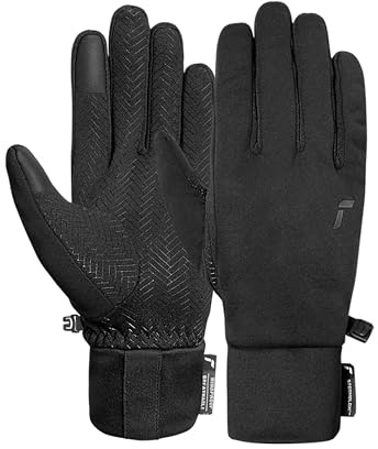 Reusch Outdoor Handschuhe Herren & Damen |touchscreenkompatibel & Winddicht | atmungsaktiv & wasserabweisend, mit Silikon-Grip & Softshell, Handschuhe für Sport & Freizeit Größe 6-11, Noorvik STORMBLOXX