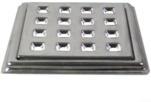 Couvercle de vidange de sol, grille carrée en acier inoxydable de 106 mm, évacuation directe pour salle de bain, douche et toilettes publiques
