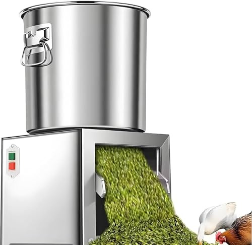 WHYYDSS Procesador de Alimentos Comercial de 3500 RPM, Picador eléctrico de Verduras de 1800 W, rallador y triturador de Verduras Profesional, Puerto de alimentación Grande para alimentación Animal.