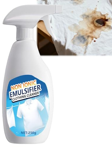 Jeamoen Non Ionic Emulsifier Clothing Cleaner,Clothes Oil Laundry Cleaning Remover,Strong Decontamination For Grease/Oil/Food On Clothes And Shoes,Universal Household Cleaner (1PC)