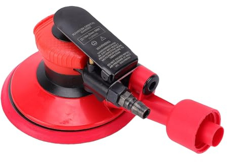 Ycauty 6 Inch Random Orbital Pneumatic Air Sander, 14000 RPM High Speed 5mm Orbit Sander with Dust Extraction for Car Polishing Woodworking Sanding
