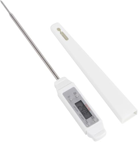 Gadpiparty Termometro Digitale Sonda in Acciaio Inox per Alimenti, Misurazione Rapida per Olio, Latte e Acqua, Display LED Facile da Leggere, Strumento Professionale per Cucina, Bar