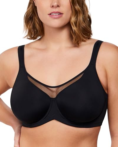 HSIA Bras for Women Minimiser UK T Shirt Coolcomfort Underwired Non Padded | Full Coverage, Plus Size Bra for Large Busts, Back Smoothing, Adjustable Wide Cushioned Straps, Breathable