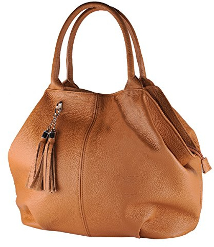 BORDERLINE by Denis Palbiani , Sac à main pour femme marron Color Cuoio