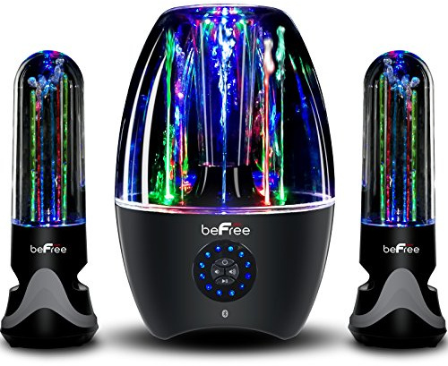BeFree Sound 2.1 Channel Wireless Multimedia LED Dancing Water Bluetooth Sound System
