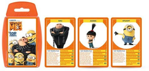 Top Trumps Kartenspiele Ich Einfach Unverbesserlich 3 Italien – Spielkarten mit Quiz – Spiel für 2 oder mehr Spieler – ab 6 Jahren – Perfekt für Fans von Ich – Einfach unverbesserlich